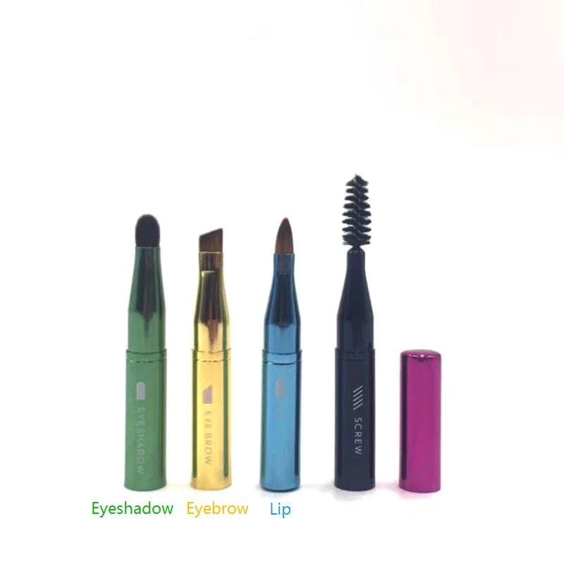 Multi-Function Separable 4 in 1 Eye and Lip Cosmetic Brush Magic Pen Colorful Makeup Tools