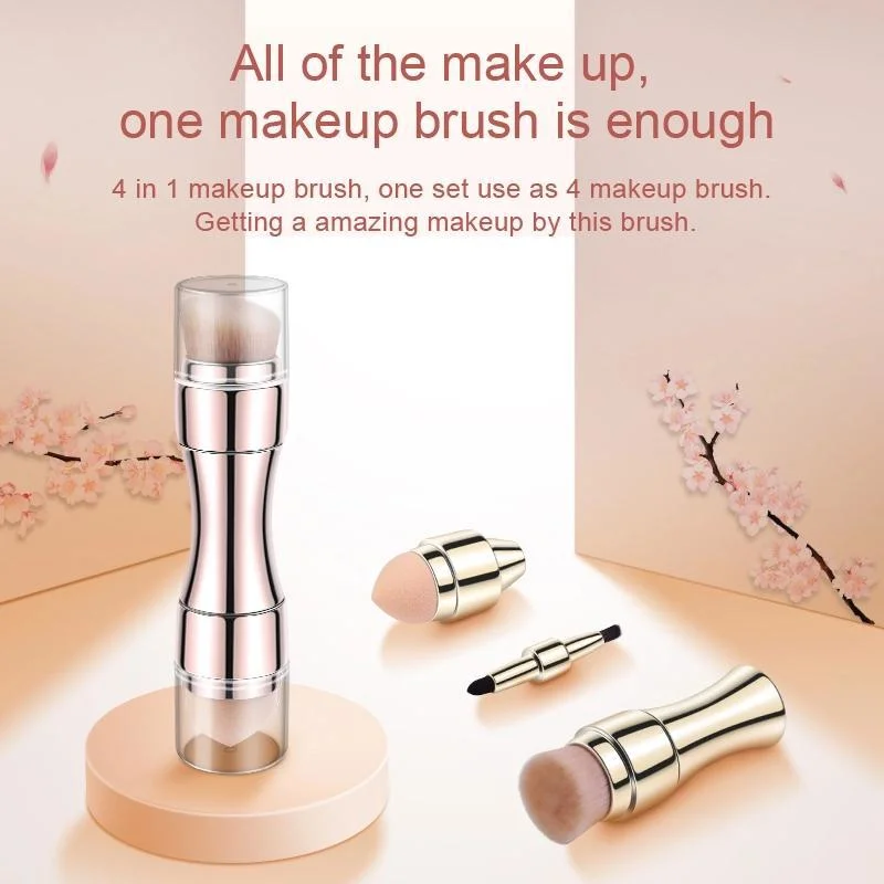 4 in 1 Makeup Brushes Foundation Eyebrow Shadow Eyeliner Blush Powder Brush Cosmetic Concealer Professional Maquiagem