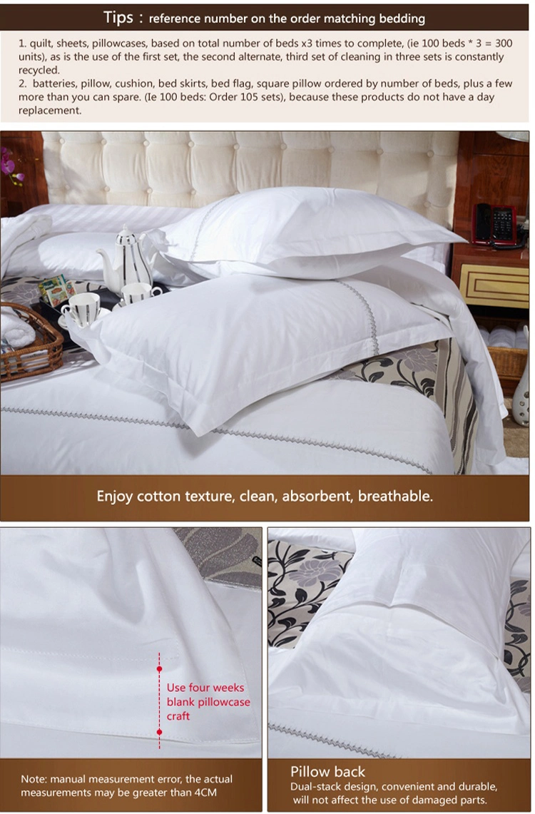 Organic Cotton Bedding 100% Cotton Fabric Bed Sheets Hotel Products