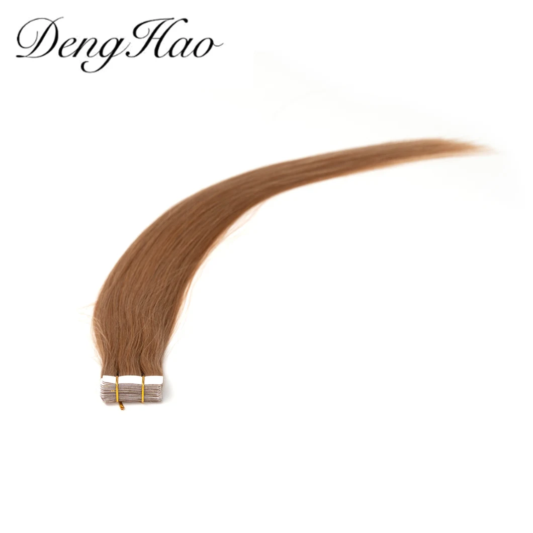 Hot Style Hair for Salon Straight European Skin Weft Tape in Remy 100% Brazilian Human Hair Extensions