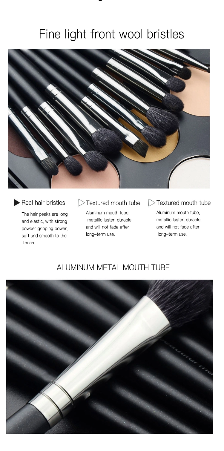 Classic High Quality Goat Hair Vegan Fluffy Private Label Eye Liner Eye Shadow Make up Brush Eyeshadow Eye Makeup Brush