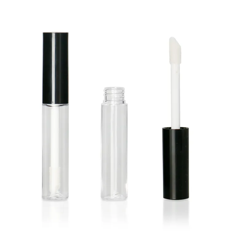 Kundenspezifische Farbe OEM-Farbe 3,5 ml Logo Kundenspezifische quadratische Lipgloss-Tuben Siebdruck-Lipgloss-Tuben aus Kunststoff 3,5 ml