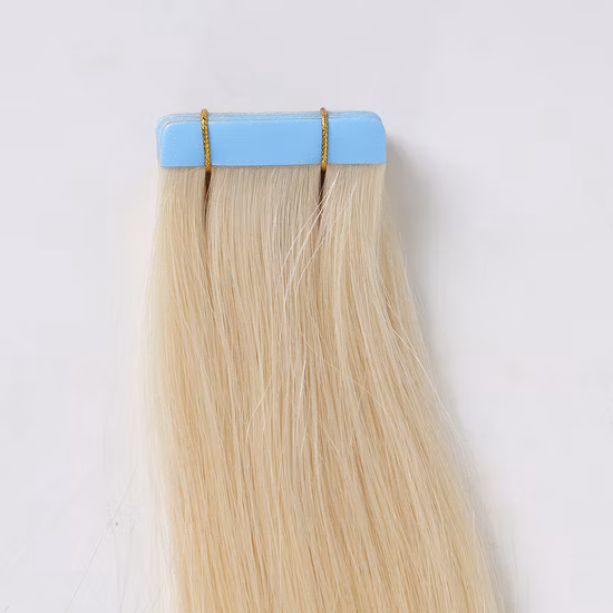 Tape-Haare in menschlichem Remy-Friseursalon, doppelt gezeichnetes Haar, Hauteinschlag, Balayage, glattes Haar