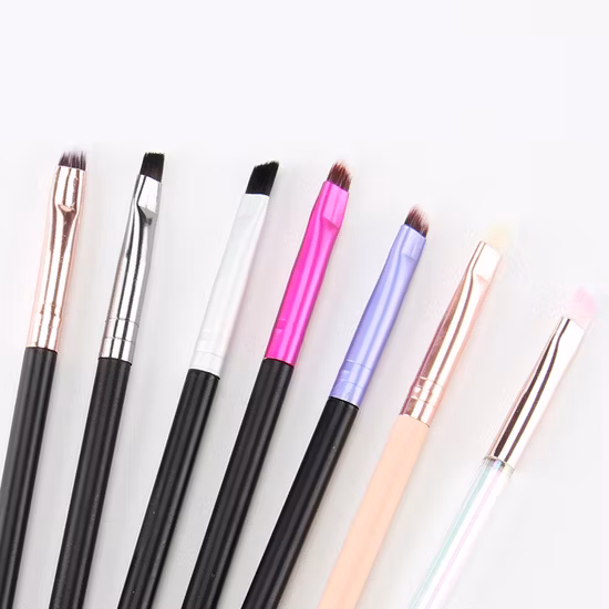 Doppelseitige synthetische, individuell abgewinkelte Augenbrauen-Wimpern-Spoolie-Bürste