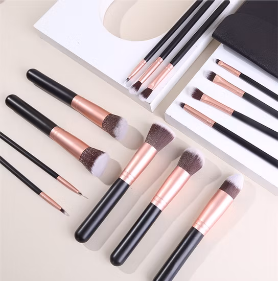14 Stück Kosmetikpinsel für Concealer, Lidschatten, Augenbrauen, Highlights, Rosa