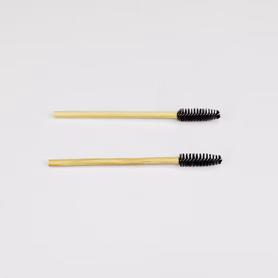 Umweltfreundliche Bambusgriff-Bambusstab-Einweg-Mascara-Zauberstab-Wimpernbürsten