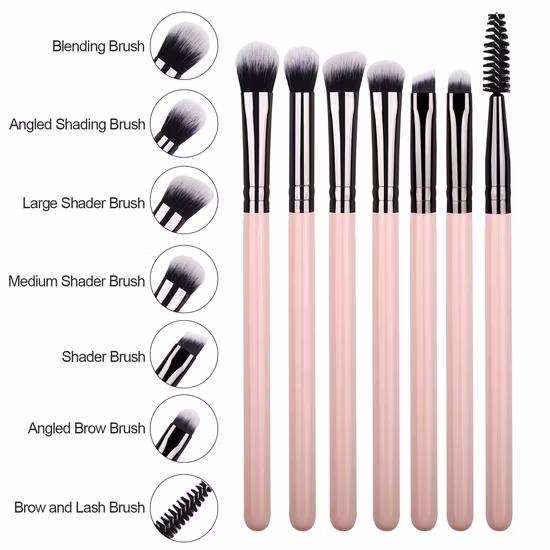 Mischpinsel, individuelles Logo, Foundation, Eyeliner, Rouge, Concealer, Lidschattenpinsel, Make-up-Pinsel-Set