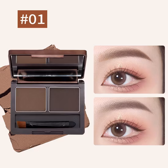 Ibcccndc Puderiges, wasserfestes, langanhaltendes Augenbrauentrimmpulver