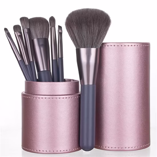 Premium-Kosmetikpinsel für Foundation, Rouge, Concealer, Lidschatten, Augenbrauen, Highlights, rosa Make-up-Pinsel-Set
